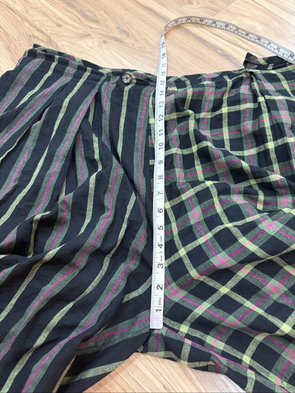 Rujuta Sheth Frida Pants- Strike Chex Bazaar boho lagenlook sz XL - Picture 7 of 12